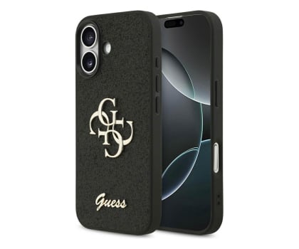 Etui / obudowa na smartfona Guess 4G Strap 4G Classic Logo do iPhone 17 czarny